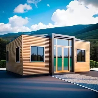 Doppelflügel Stahlkonstruktion feuerfest Containerhaus 2 Schlafzimmer erweiterbar