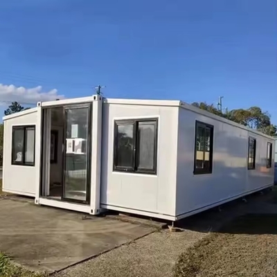 Erweiterbarer 3-Bett-Versandbehälter Wasserdichtes Zuhause mit 74m2 für Familien