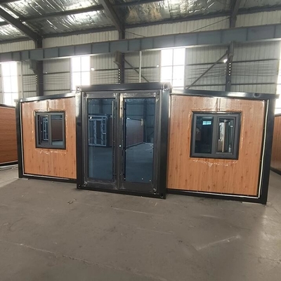 Bewegliche vorgebaute Containerhäuser Erweiterbare 2 Schlafzimmer Prefab Containerhäuser