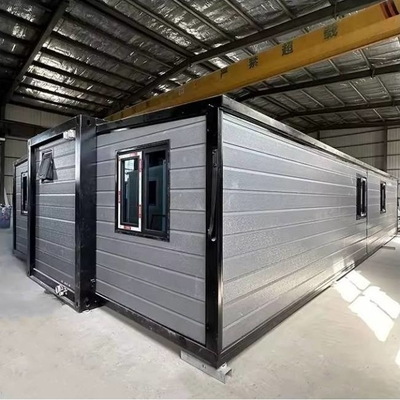 3 Schlafzimmer erweiterbare vorgebaute Containerhäuser 40 Fuß groß